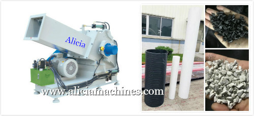 PVC HDPE hard pipe crushing crusher machine price