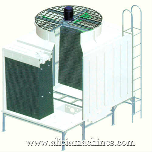 Precio de la torre de enfriamiento de agua cuadrada FRP de flujo cruzado