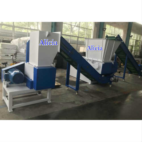industrial shredder machine for plastic blocks
