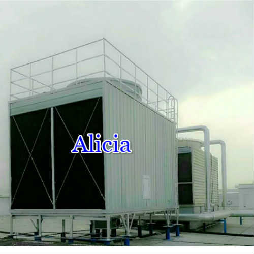 Tour de refroidissement par eau à flux transversal carré FRP