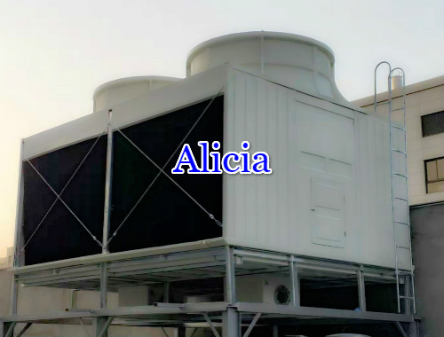 cross-flow square cooling tower for plastic injection machine