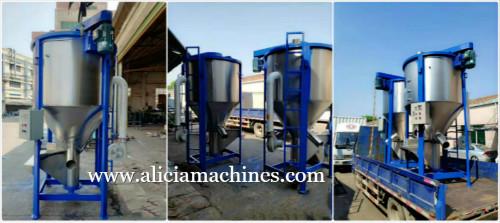 vertical plastic particle mixer heating mixing machine