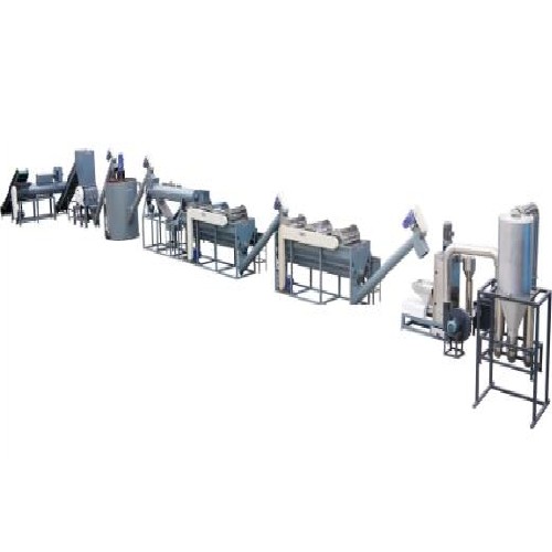 PET bottle crushing washing drying recycling line