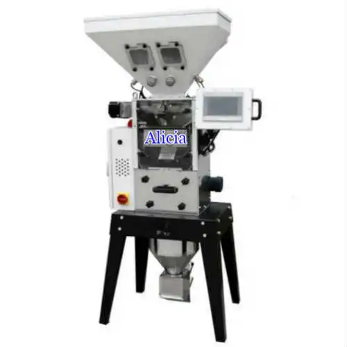 weighing type material mixing machine