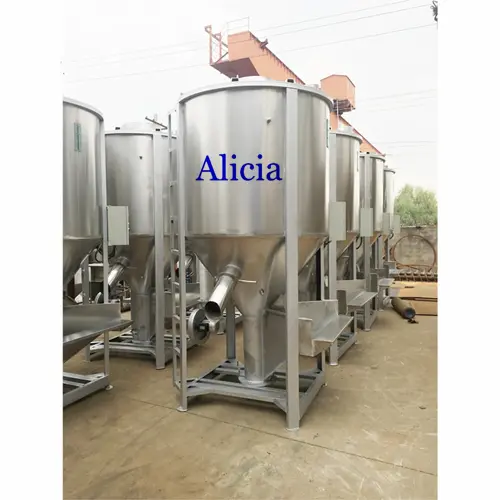 Vertical granule mixers