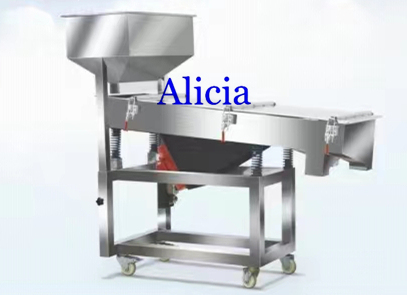 vibrating sieve machine with hopper and Universal wheels