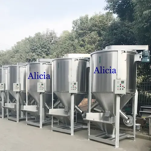 mezclador de materia prima de plástico de tornillo vertical