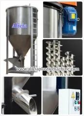 mezclador de materia prima de plástico de tornillo vertical