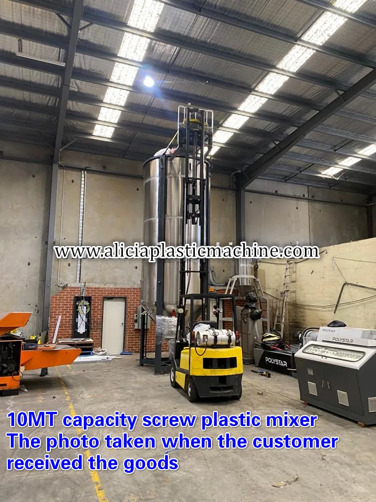 10MT capacity screw plastic mixer