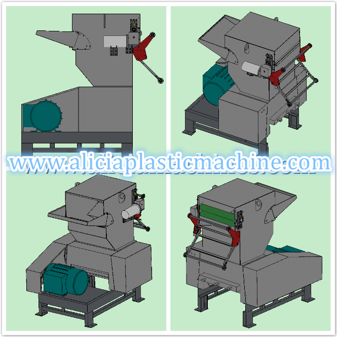 plastic flakes film bags crusher for PET PE PS