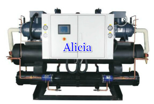 screw type industry water cooled chiller water cooling equipment price