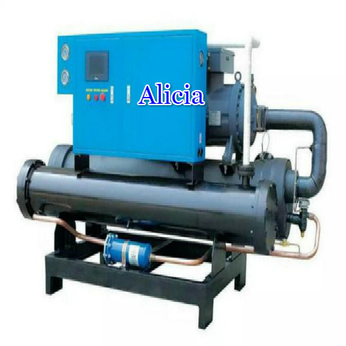screw type industry water cooled chiller water cooling equipment price