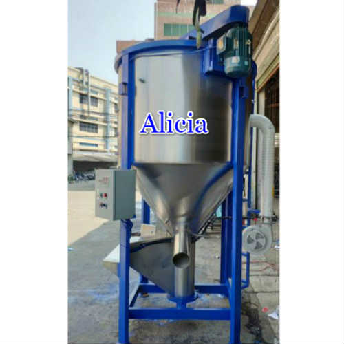 industrial screw mixer for mixing recycled plastic granules