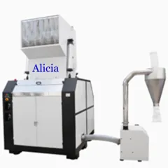low noise hollow plastic crusher with collector
