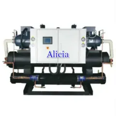 Industrial water cooled screw chiller supplier price