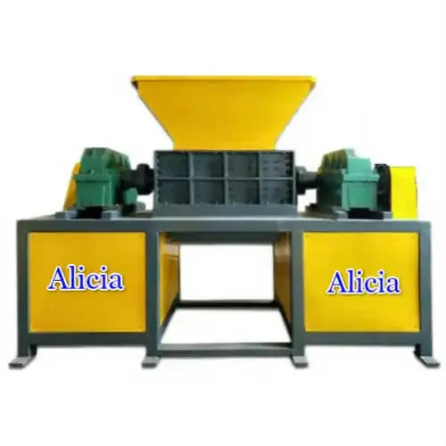 industrial shredder machine for plastic blocks