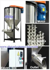 PVC PP PE Granule Vertical Screw Mixer Supplier