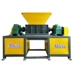 trituratore di rifiuti industriali in plastica