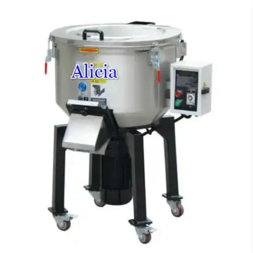 An Indonesian client bought 1set 100kg vertical plastic mixer