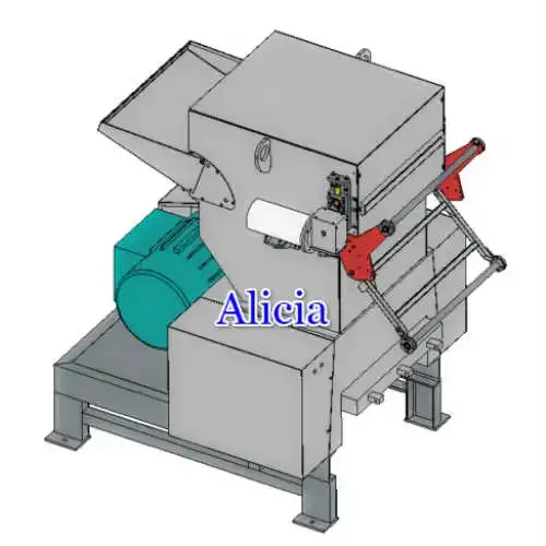 Broyeur insonorisant pour rouleaux de films PET et feuilles plastiques