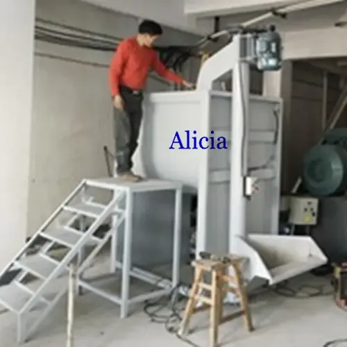 industrial horizontal ribbon blender plastic stirring mixer machine