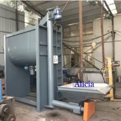 industrial horizontal ribbon blender plastic stirring mixer machine