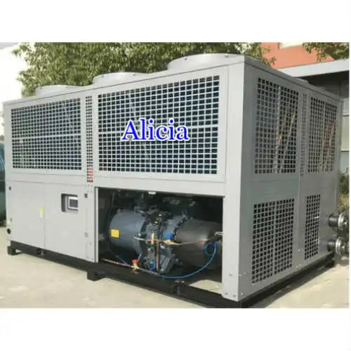 shell and tube evaporator kind industrial air cooled chiller