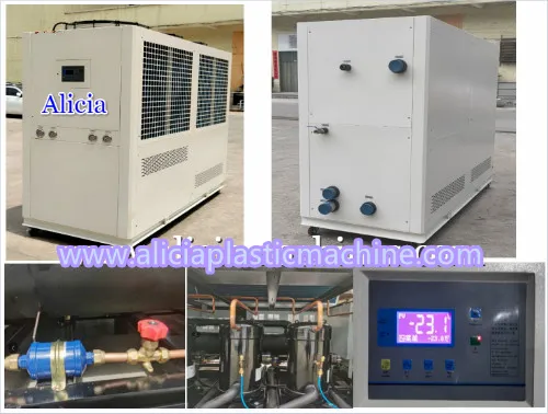 Industrial air cooled chiller for fermentation tank cooling