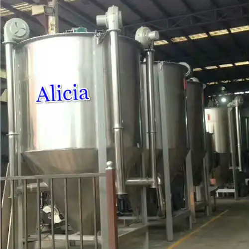 vertical drying mixer for plastics, chemicals, pharmaceuticals, food