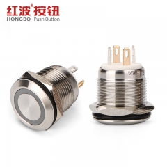 19mm one normally open metal ss shell reset pushbutton for medical machinery