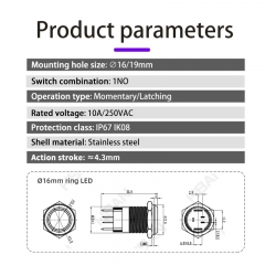 Interruptores de alto amperaje de 16 mm elaborados por expertos - Directamente del fabricante