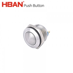 Button switches 16mm momentary pins terminal ip65 waterproof subway door pushbutton HBAN