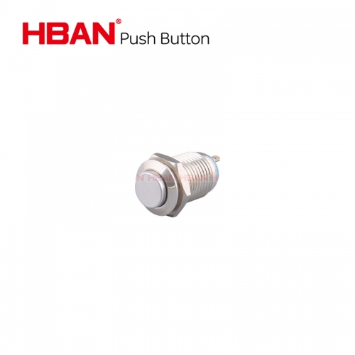 Interruptores electrónicos de cabeza alta spst 12mm con botón pulsador de vendedor de China a prueba de agua