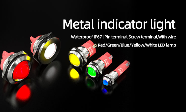 Metal indicator light