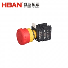 HBAN e stop bouton poussoir 22mm 20a 400V interrupteurs d'urgence équipement de contrôle nc