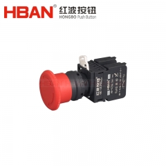 HBAN quick installation e stop push button switch 22MM 20A emergency ip65 normally close
