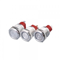 22mm led push button switch rgb tri color with connector