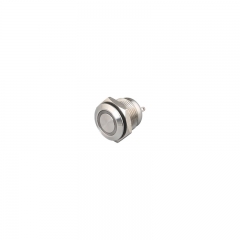 Momentary contact button 16mm one normally open ring led ip65 3a switches