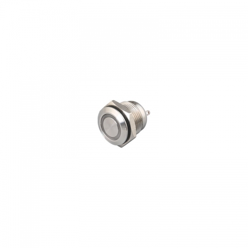 Momentary contact button 16mm one normally open ring led ip65 3a switches