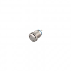 Panel mounted switches factory 12mm metal nickel plated brass shell normally open pushbutton