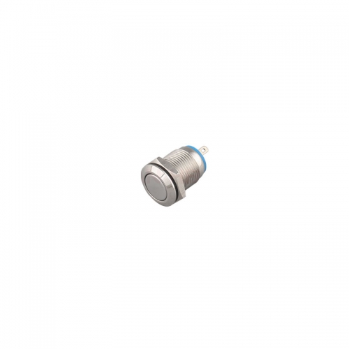 Panel mounted switches factory 12mm metal nickel plated brass shell normally open pushbutton