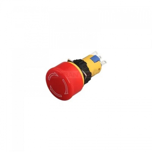 HBAN emergency stop button 16mm plastic waterproof push switch spdt