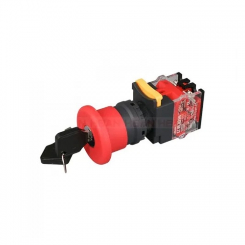 New product 10amp quickly assembled key lock maintain switches industry Emergency stop button