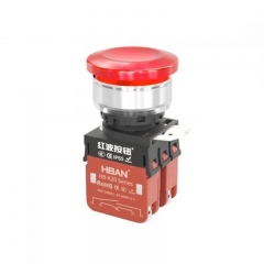 mushroom push button 30MM 2no2nc red green led 660v switches