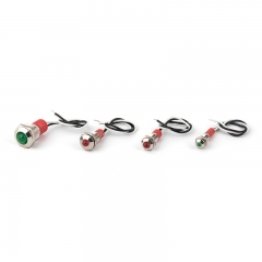 Multi-Color LED 6-14mm Indicator Light Dual or Tri-Color Options IP67 Waterproof 20mm Lead Wires