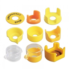 HB-T Emergency Stop Protective Cover Push button switches Insulated Waterproof safety yellow 16mm 22mm
