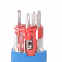HBS1-AGQ16DF-P momentary pushbuttons plastic 16mm Environmentally friendly material control panel switch spdt
