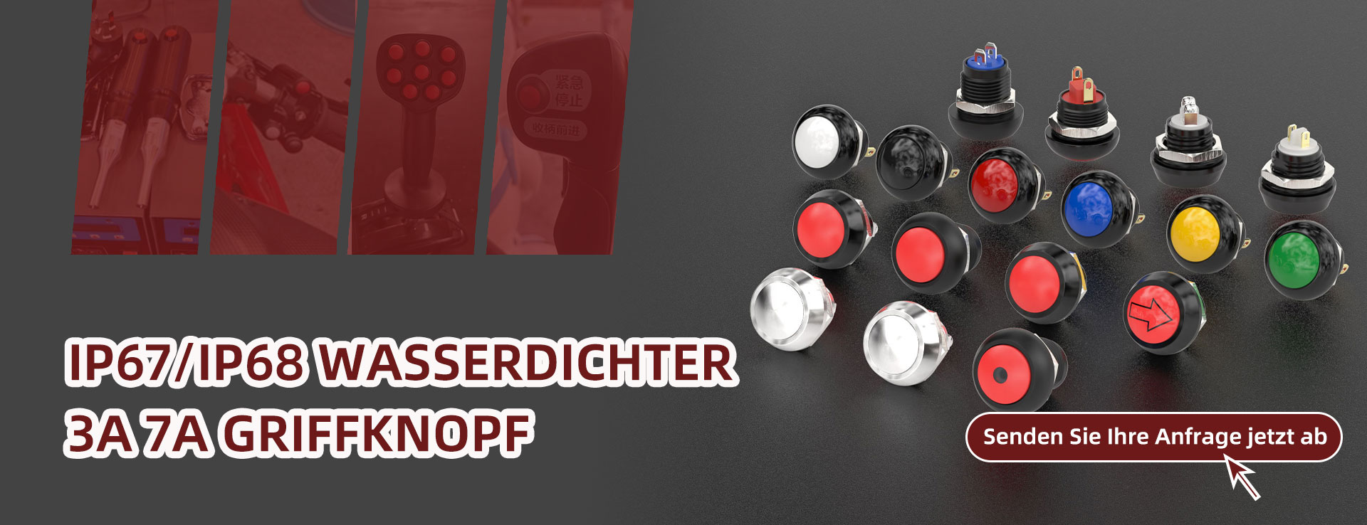 IP68 Druckschalter 12mm