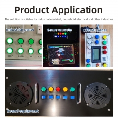 16mm round switch led indicatir push button 5 pins ip65