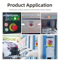 HB-K20A-TS HBAN quick installation e stop push button switch 22MM 20A emergency ip65 normally close